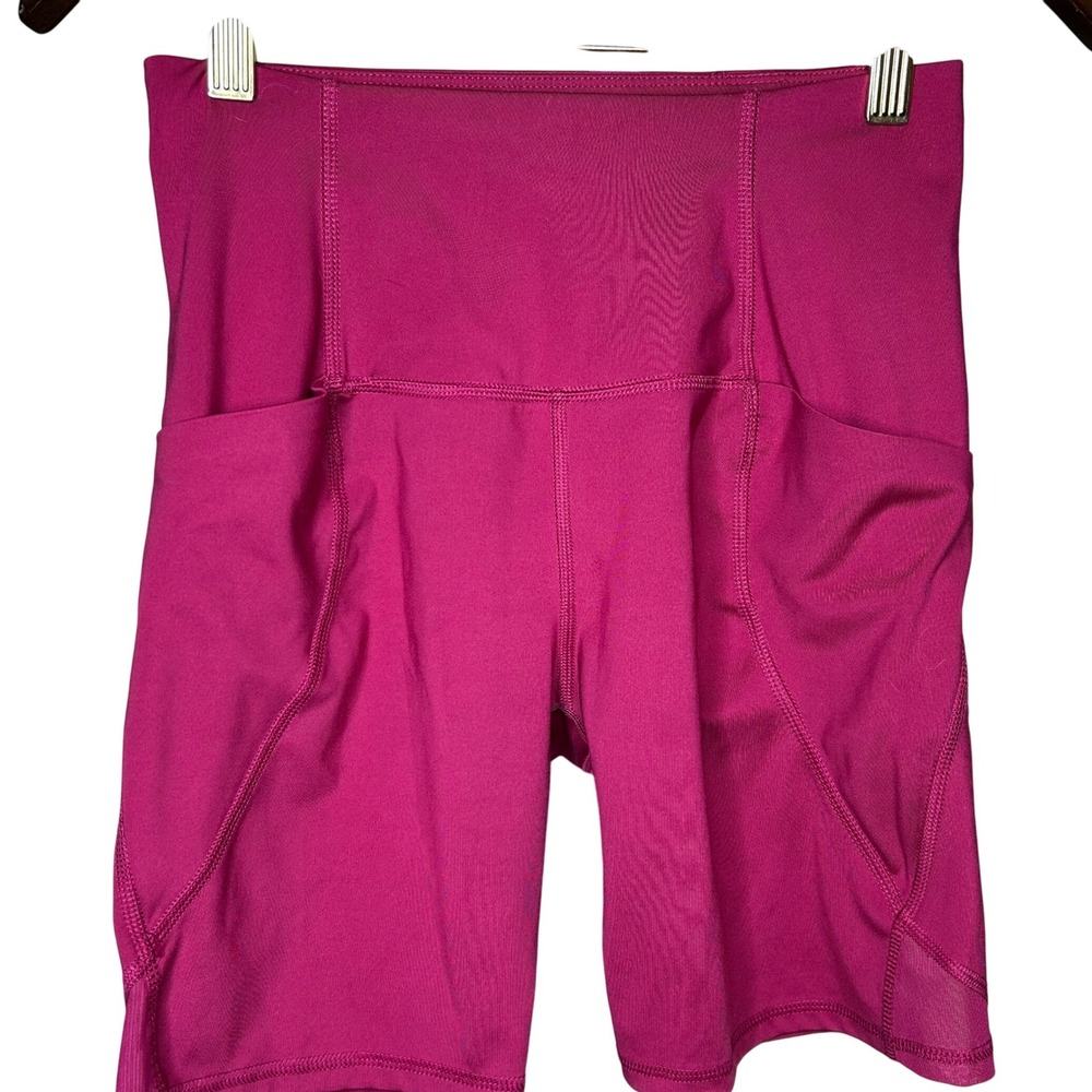 All in Motion Women's Pink High Waisted Biker Shorts‎ with Pockets Size S